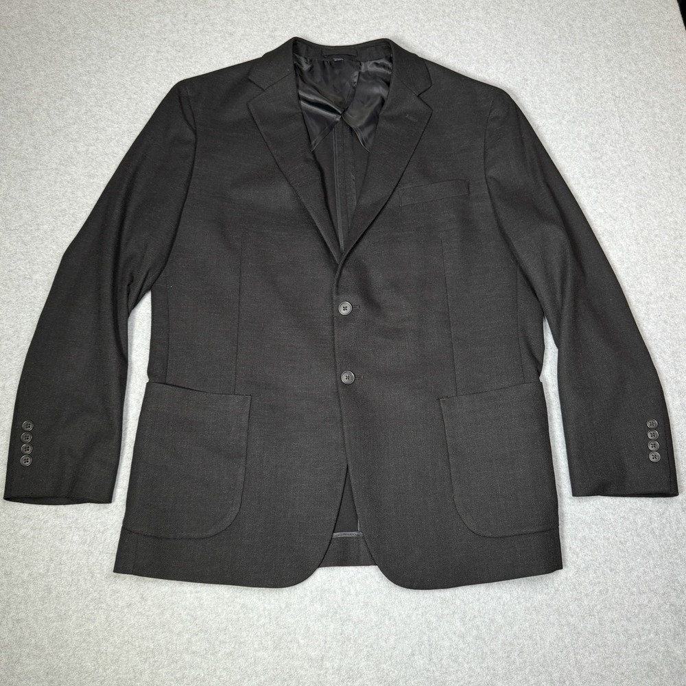 Jos. A Bank Performance Knit Half Lined Sport Coat Blazer Mens 44 R Tailored Fit